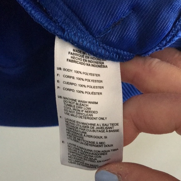 Adidas Royal Blue and Black Nylon Track Jacket Size Large - Picture 8 of 8